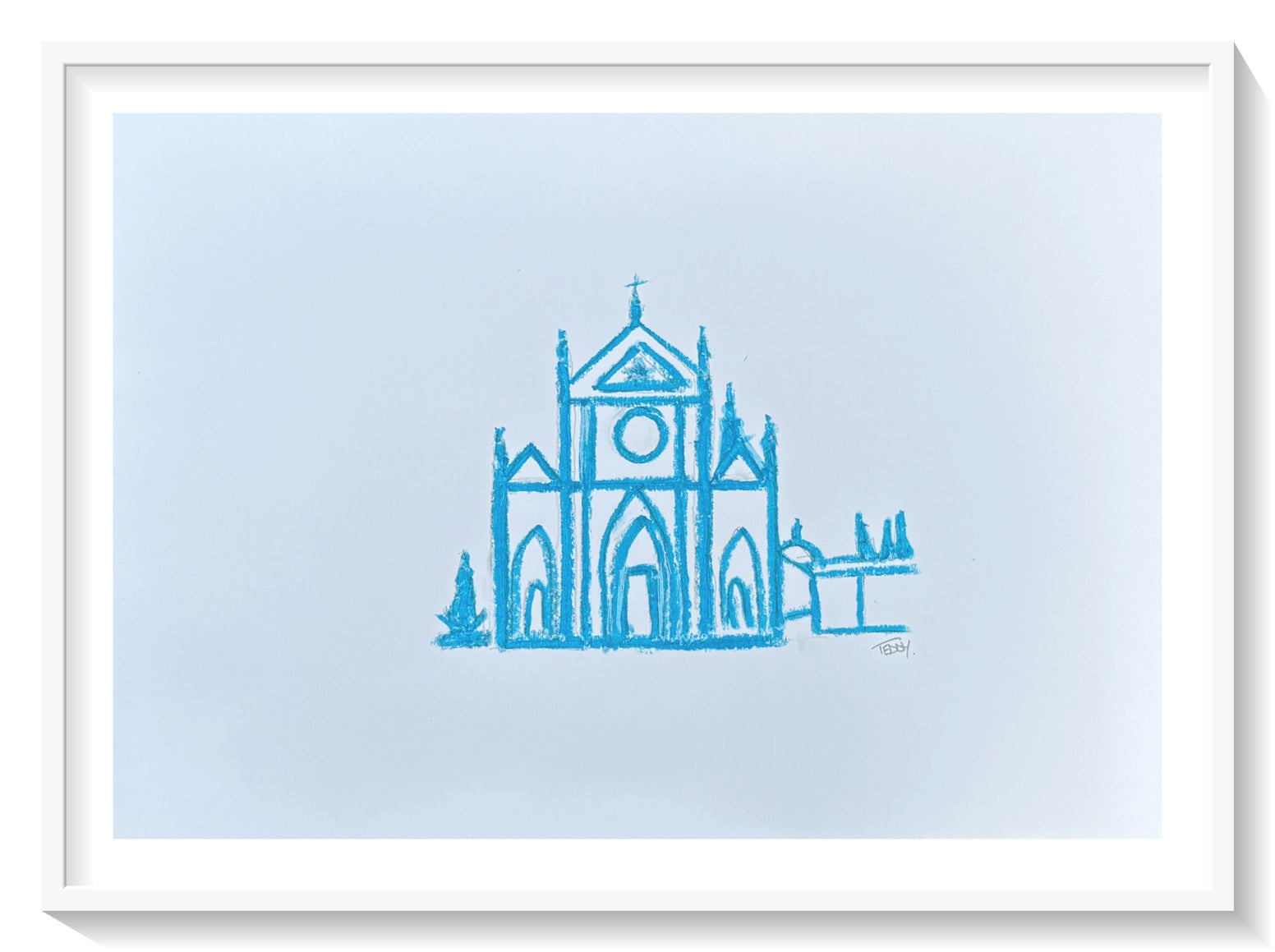 A2 Limited Edition Print - Basilica di Santa Croce, Florence, Italy