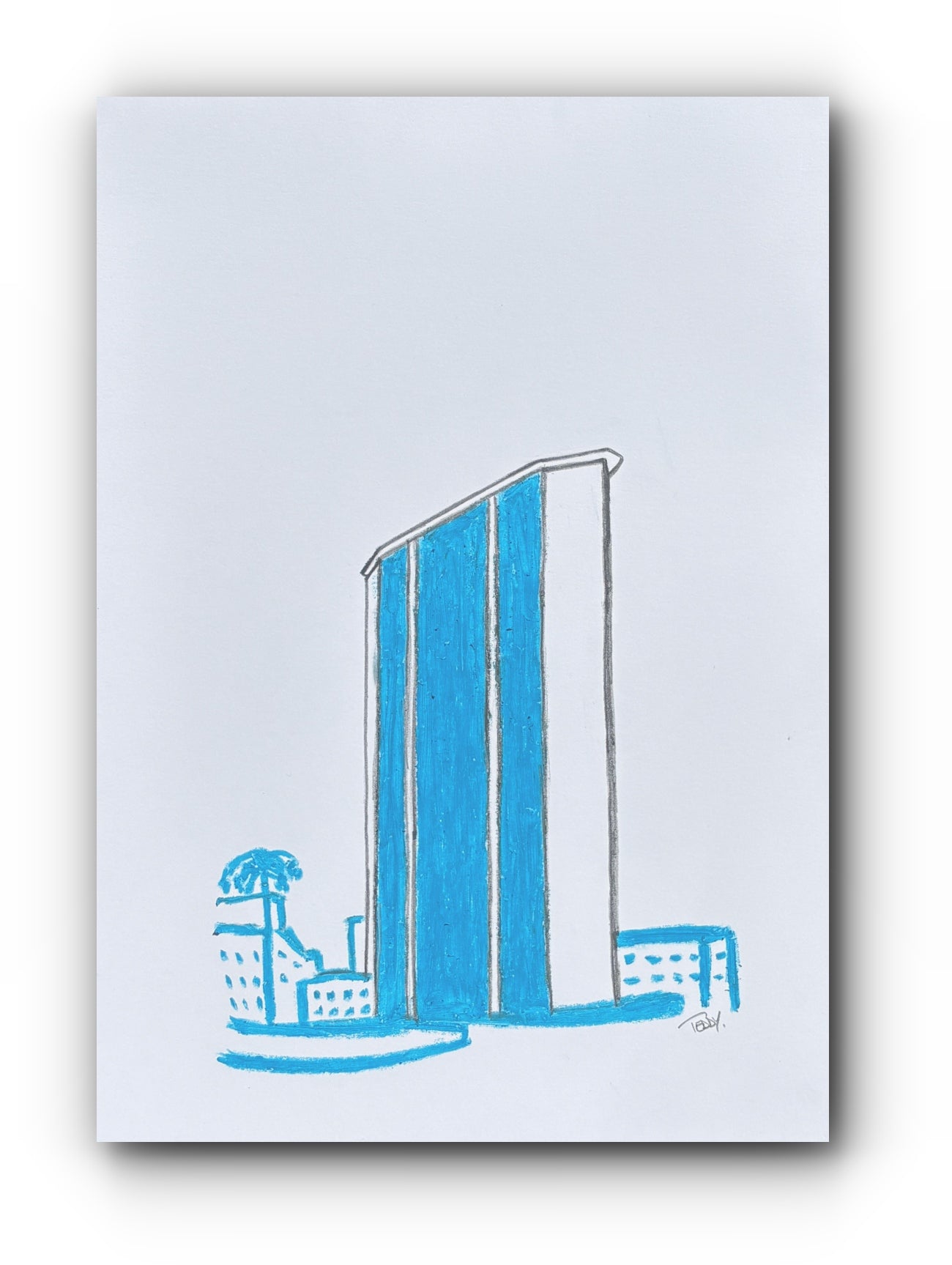 A2 Limited Edition Print - Pirelli Tower, Milan, Italy